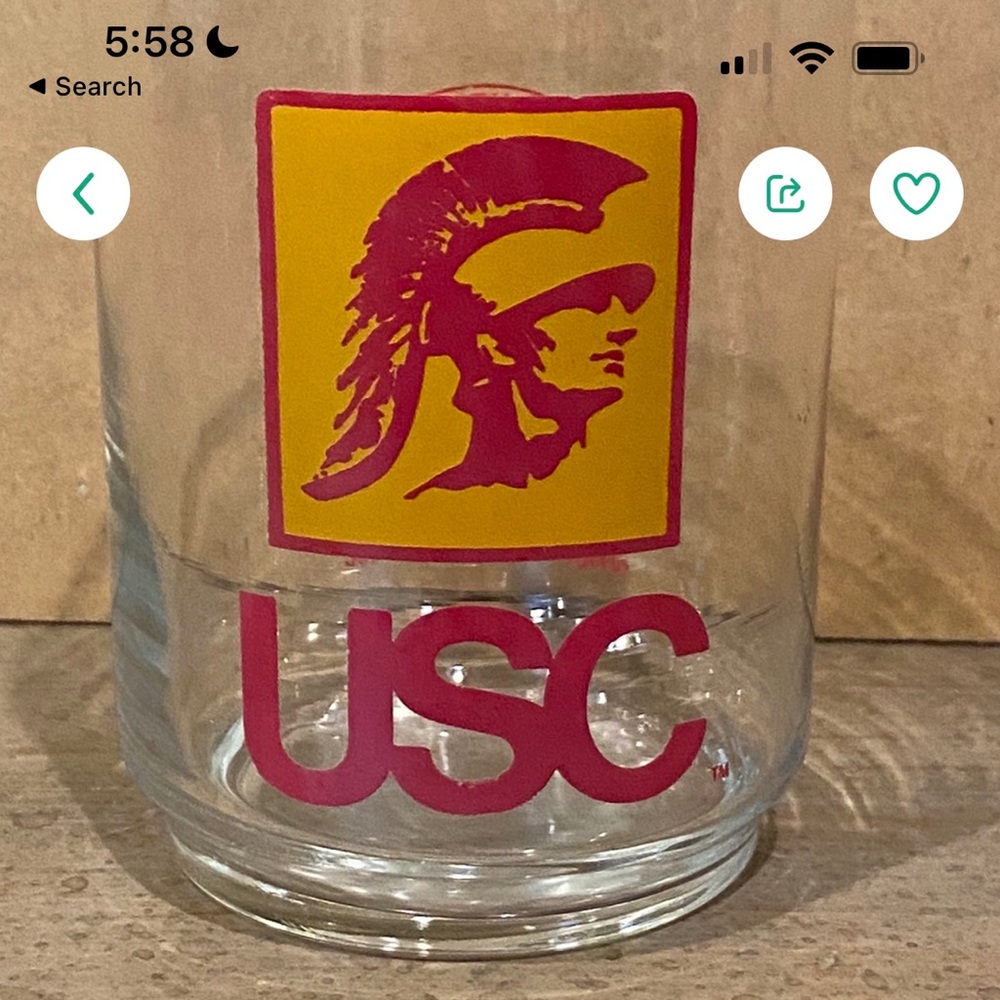 Usc glass cups TWO